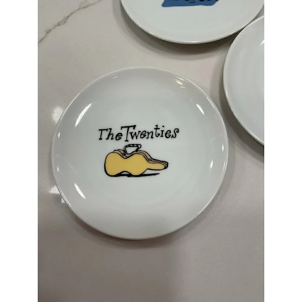 Pottery Barn China Millennium Coasters Set of 5 Coasters 4”